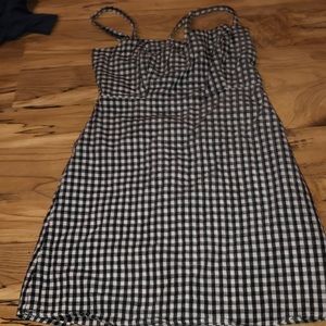 John Galt Checkered mini dress
